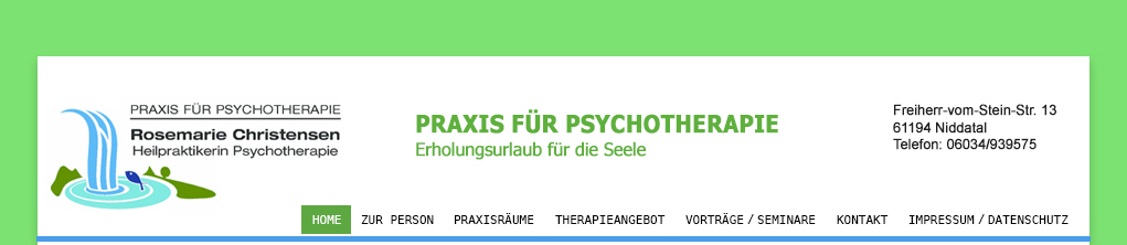 Psychotherapie Rosemarie Christensen in Niddatal